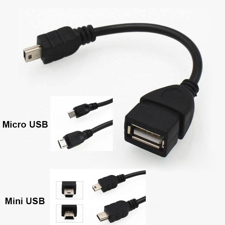 30cm-5Pin-Female-Mini-USB-Cable-6 تبدیل USB مادگی به ذوزنقه VENOUS C900 - Image 1