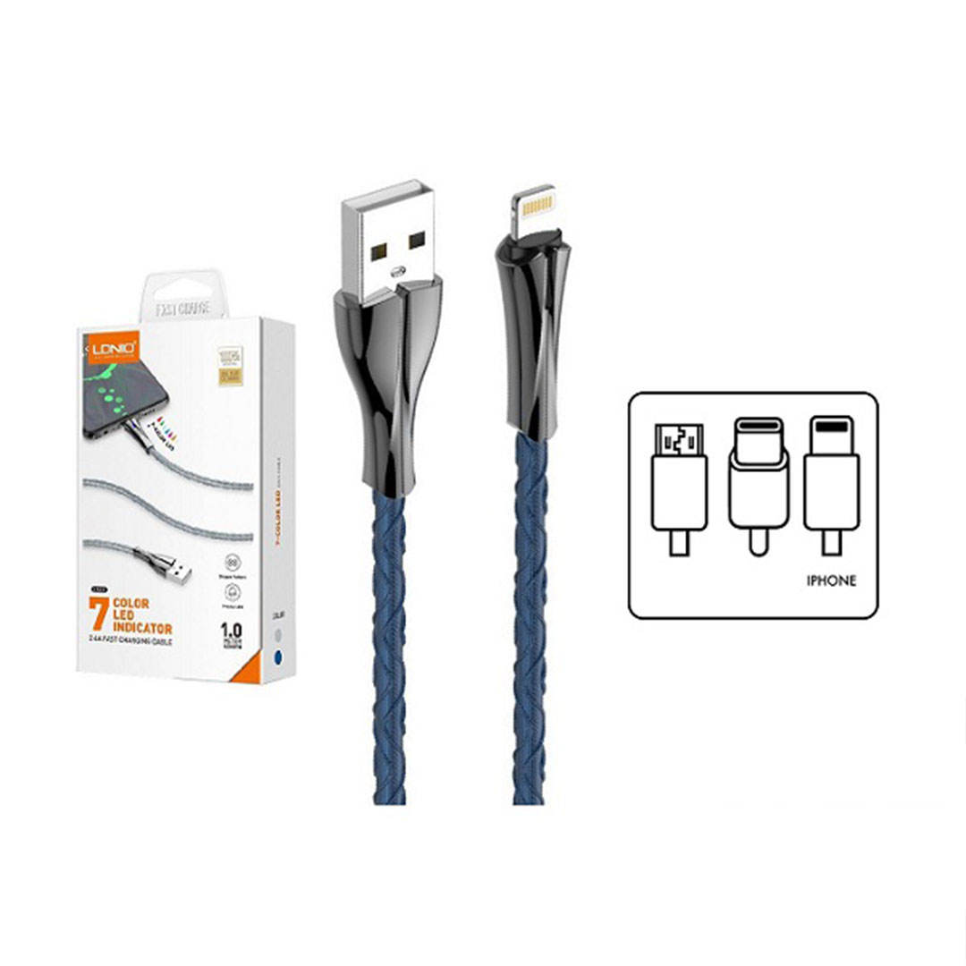 132083 کابل شارژ آیفون LDNIO LS461 - Image 1