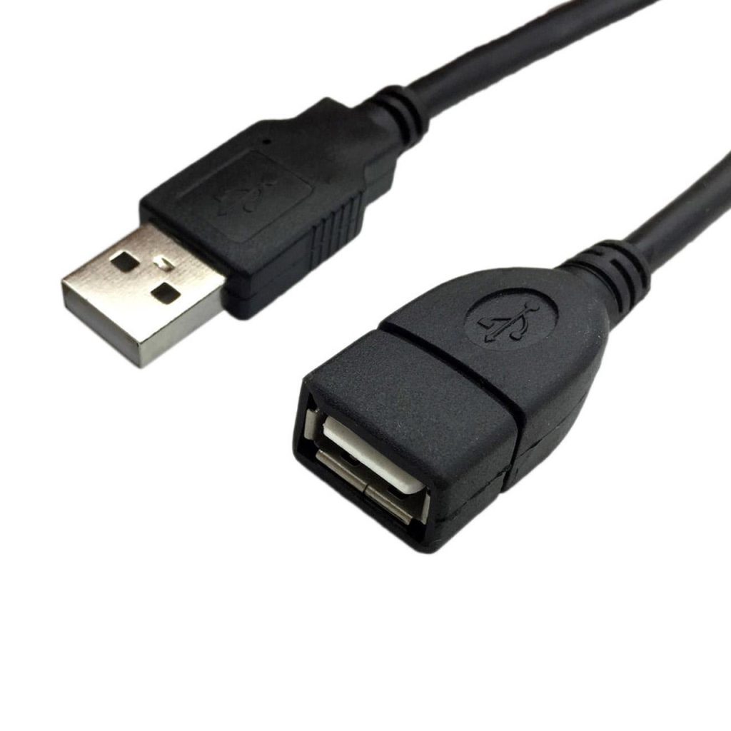 كابل افزايش USB2 30CM مشكي كابل افزايش USB2 30CM مشكي - Image 1