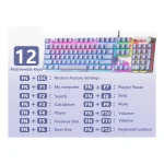 کیبورد سیم دار گیمینگ AULA F2088 PRO بنفش - Image 3
