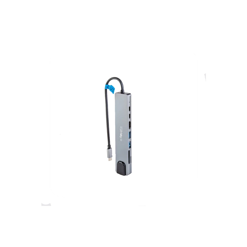 هاب ROYAL TYPE-C 8 IN 1 2017L هاب ROYAL TYPE-C 8 IN 1 2017L - Image 1