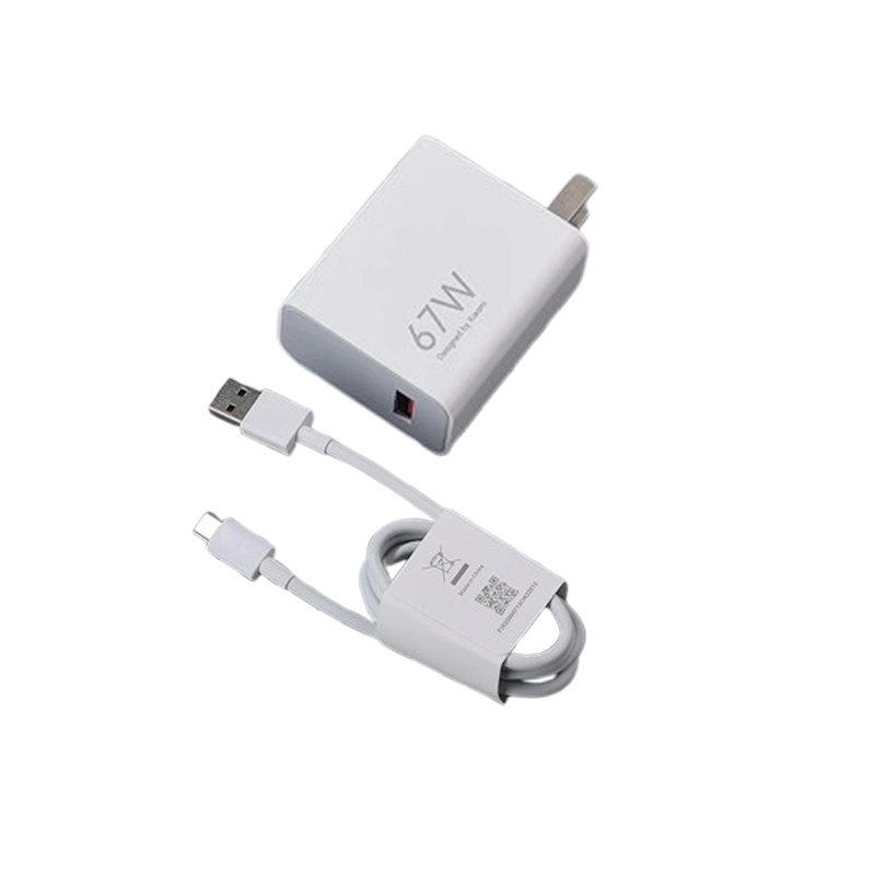 شارژر با کابل تایپ سی XIAOMI 67W 2PIN US شارژر با کابل تایپ سی XIAOMI 67W 2PIN US - Image 1