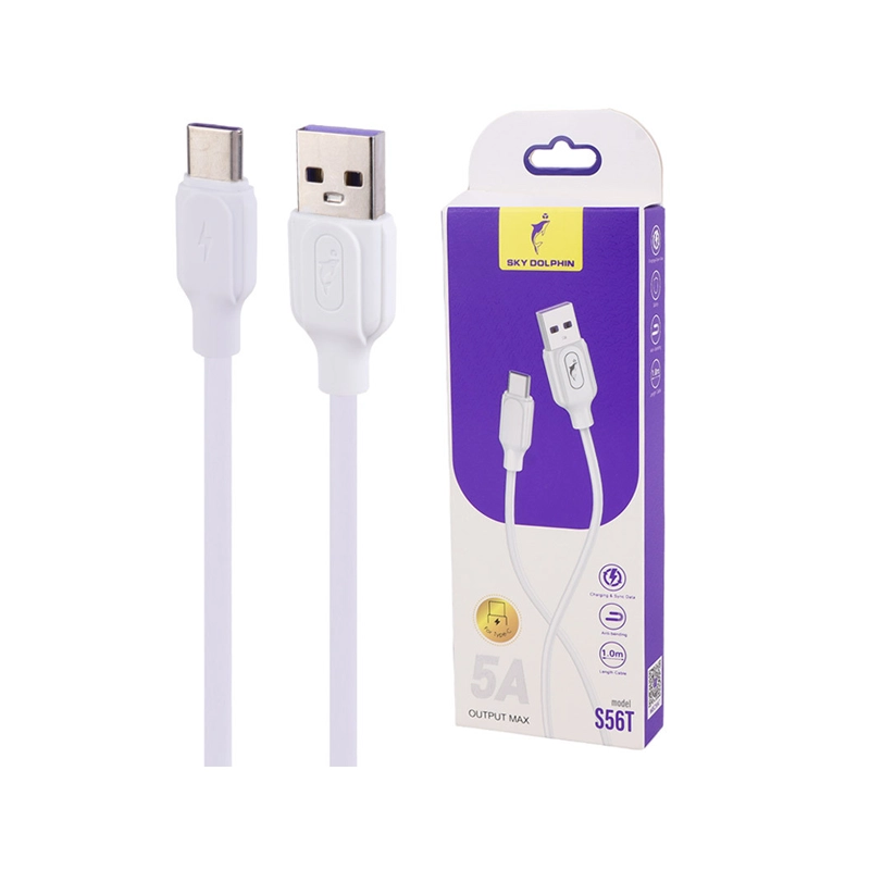 کابل شارژ تایپ سی SKY DOLPHIN S56T کابل شارژ تایپ سی SKY DOLPHIN S56T - Image 1