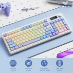 کیبورد بی سیم بلوتوثی شارژی گیمینگ AULA S99 PRO آبی - Image 3