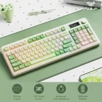 کیبورد بی سیم بلوتوثی شارژی گیمینگ AULA S99 PRO سبز - Image 2