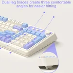 کیبورد بی سیم بلوتوثی شارژی گیمینگ AULA S99  آبی - Image 2