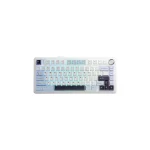 کیبورد بی سیم گیمینگ AULA F75 GLACIER BLUE ICE VEIN SWITCH