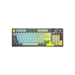 کیبورد بی سیم گیمینگ AULA F98 PRO BLACK TRANSPARENT ICE CRYSTAL SWITCH - Image 5