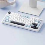کیبورد بی سیم گیمینگ AULA F75 GLACIER BLUE ICE VEIN SWITCH - Image 2