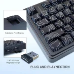 کیبورد بی سیم گیمینگ AULA F75 BLACK CONTOUR SEIYA SWITCH - Image 5