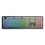 کیبورد بی سیم گیمینگ AULA F108 DARK GREY+LIGHT GREY+YELLOW VOLCANIC SWITCH - Image 3