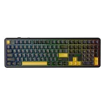 کیبورد بی سیم گیمینگ AULA F108 DARK GREY+LIGHT GREY+YELLOW VOLCANIC SWITCH - Image 5