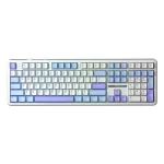 کیبورد بی سیم گیمینگ AULA F108 DARK GREY+LIGHT GREY+YELLOW VOLCANIC SWITCH - Image 6
