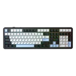 کیبورد بی سیم گیمینگ AULA F108 DARK GREY+LIGHT GREY+YELLOW VOLCANIC SWITCH - Image 7