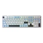 کیبورد بی سیم گیمینگ AULA F108 DARK GREY+LIGHT GREY+YELLOW VOLCANIC SWITCH - Image 8