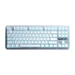 کیبورد بی سیم گیمینگ AULA F87 WHITE+ BLUE+ORANGE NIMBUS SWITCH V3 - Image 5
