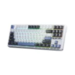 کیبورد سیم دار گیمینگ AULA F87 WHITE+GRAY+BLUE GRAY WOOD SWITCH V3 - Image 2