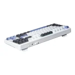 کیبورد سیم دار گیمینگ AULA F87 WHITE+GRAY+BLUE GRAY WOOD SWITCH V3 - Image 3