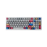 کیبورد بی سیم گیمینگ AULA F99 COMICS GRAY WOOD SWITCH V3
