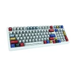کیبورد بی سیم گیمینگ AULA F99 COMICS GRAY WOOD SWITCH V3 - Image 2