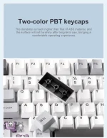 کیبورد بی سیم گیمینگ AULA F99 WHITE+BLUE+PURPLE GRAY WOOD SWITCH V3 - Image 12