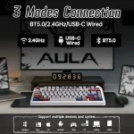 کیبورد بی سیم گیمینگ AULA F75 COMICS REAPER SWITCH - Image 5