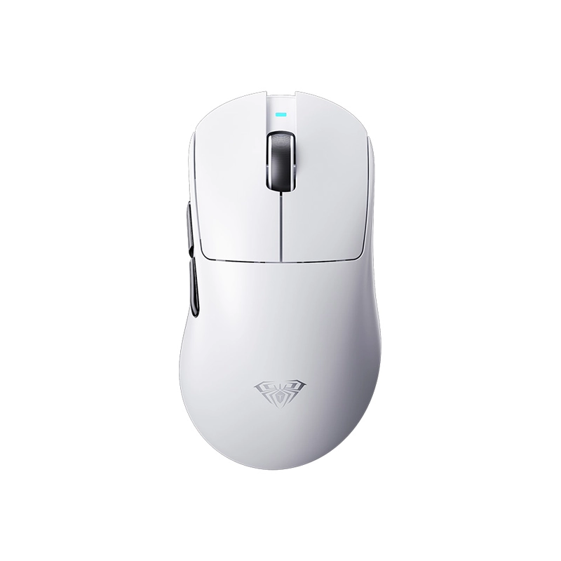 12 موس بی سیم بلوتوثی شارژی AULA SC900 PRO سفید - Image 1