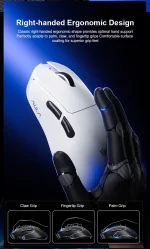 موس بی سیم بلوتوثی شارژی AULA SC900 PRO مشکی - Image 7