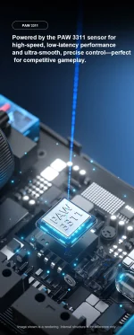موس بی سیم بلوتوثی شارژی AULA SC380 PRO سفید - Image 6