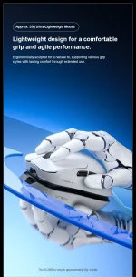 موس بی سیم بلوتوثی شارژی AULA SC380 PRO سفید - Image 10