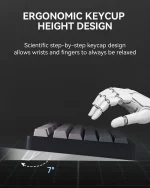 کیبورد بی سیم گیمینگ LEOBOG HI75 C PRO BLACK+GRADIENT GREY REAPER SWITCH - Image 6