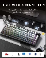 کیبورد بی سیم گیمینگ LEOBOG HI75 C PRO BLACK+GRADIENT GREY REAPER SWITCH - Image 7
