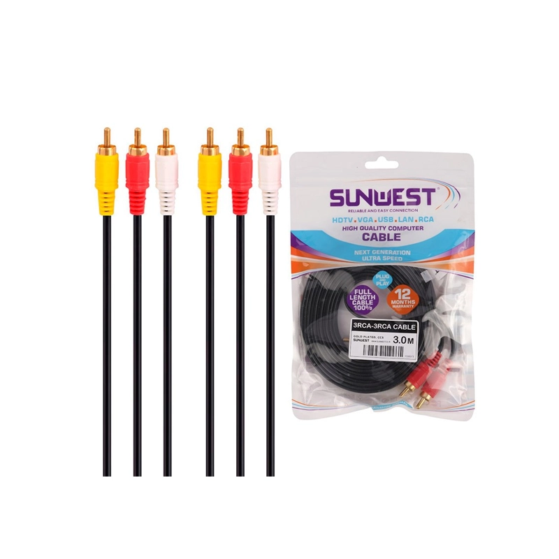 کابل تصویر SUNWEST 1.5M 3.3 کابل تصویر SUNWEST 1/5M 3/3 - Image 1