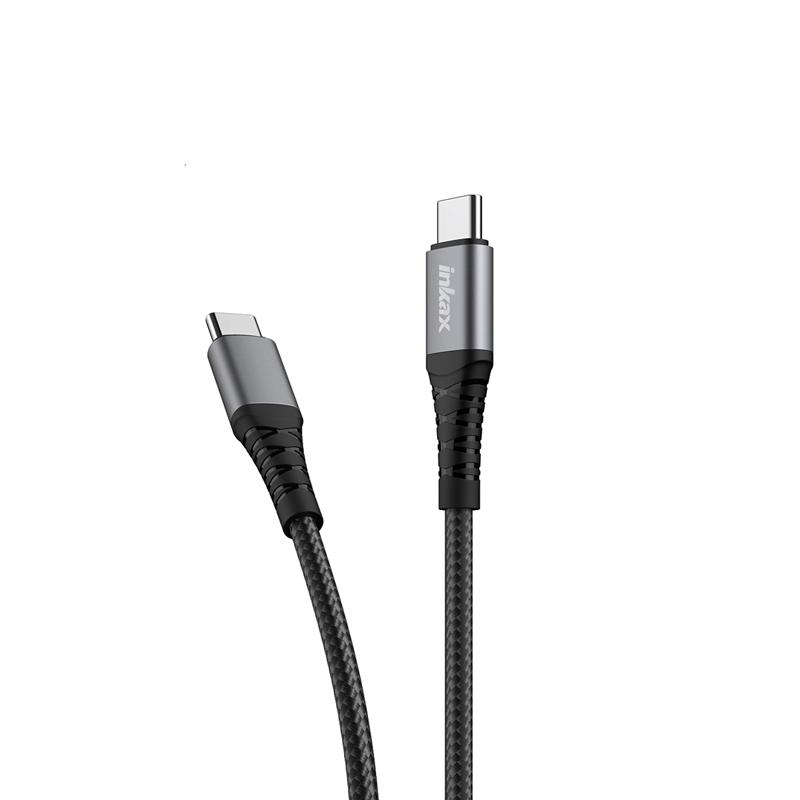 CB-45 60W CC کابل شارژ دوسر تایپ سی INKAX CB-45 60W - Image 1
