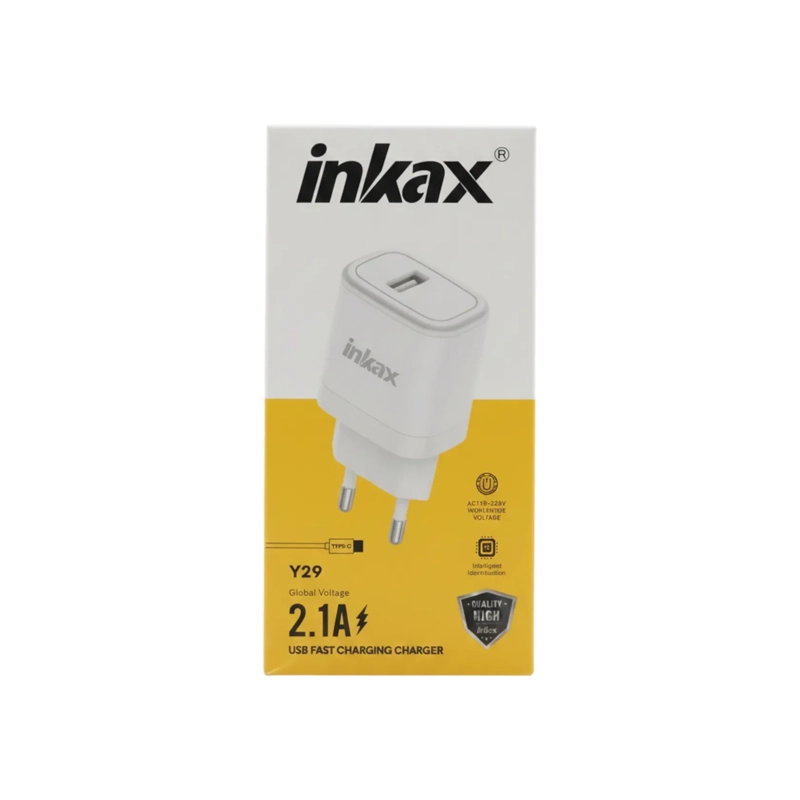 Y29 شارژر با کابل تایپ سی INKAX Y29 - Image 1