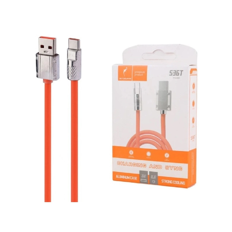 کابل شارژ تایپ سی SKY DOLPHIN S36T کابل شارژ تایپ سی SKY DOLPHIN S36T - Image 1