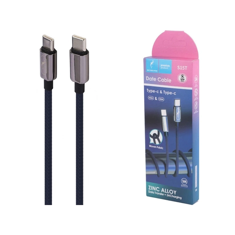 کابل شارژ دوسر تایپ سی SKY DOLPHIN S15T کابل شارژ دوسر تایپ سی SKY DOLPHIN S15T - Image 1