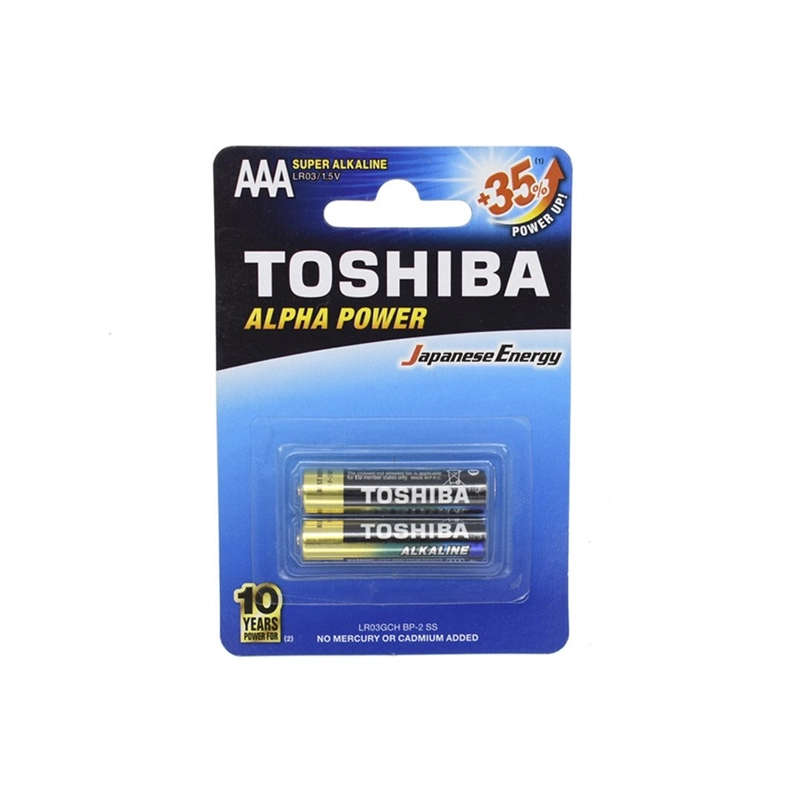 باطری نیم قلم آلکالاین 2تایی TOSHIBA ALPHA باطری نیم قلم آلکالاین 2تایی TOSHIBA ALPHA - Image 1