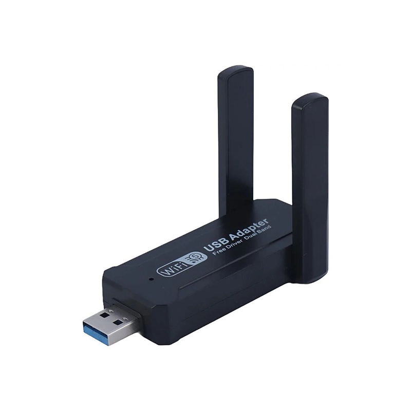 دانگل شبکه بی سیم دوباند USB WIFI 5G دانگل شبکه بی سیم دوباند USB WIFI 5G - Image 1