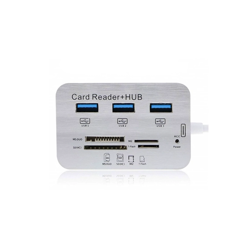 هاب رم ریدر کمبو USB3 3PORT آداپتورخور هاب رم ریدر کمبو USB3 3PORT آداپتورخور - Image 1