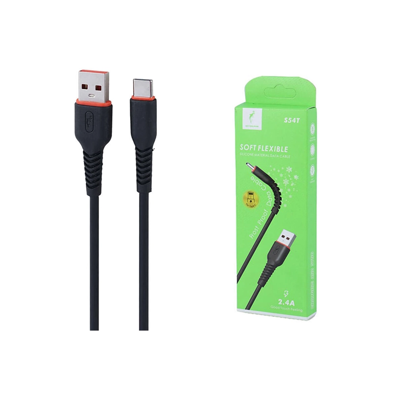 کابل شارژ تایپ سی SKY DOLPHIN S54T کابل شارژ تایپ سی SKY DOLPHIN S54T - Image 1