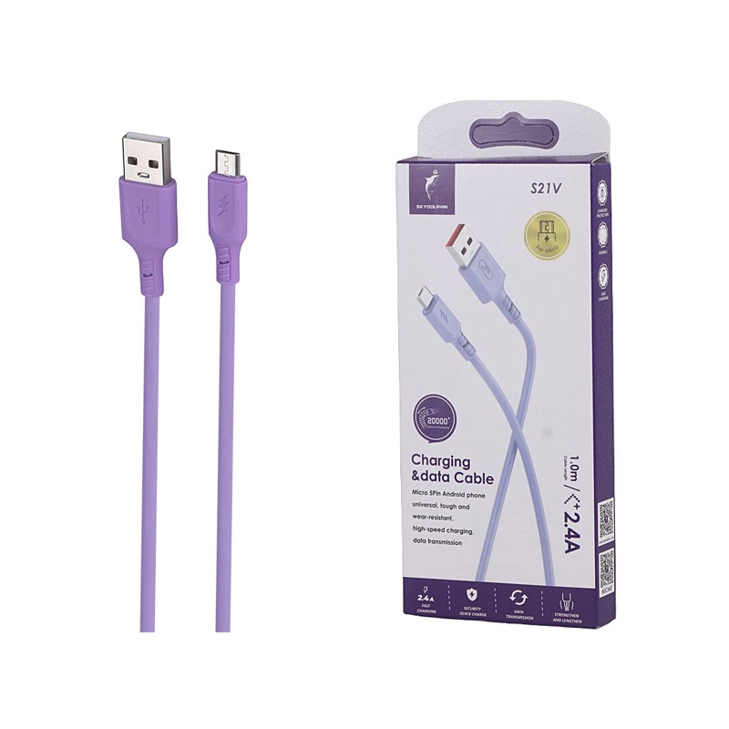 کابل شارژ میکرو SKY DOLPHIN S21V کابل شارژ میکرو SKY DOLPHIN S21V - Image 1