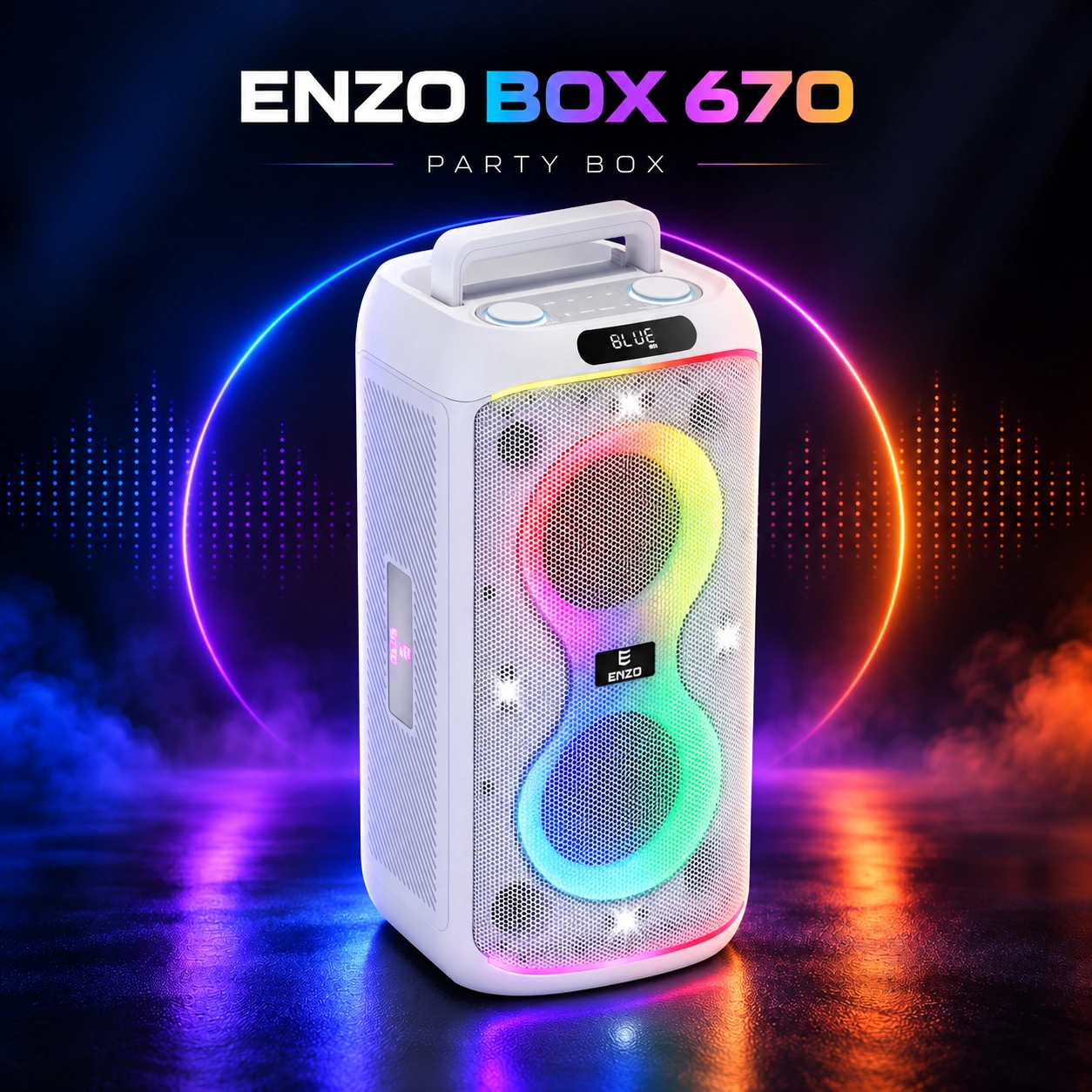 پارتی باکس سفید ENZO BOX 670