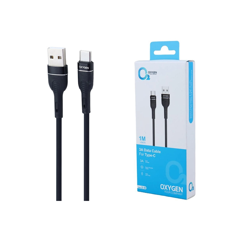 کابل شارژ تایپ سی OXYGEN LX28 کابل شارژ تایپ سی OXYGEN LX28 - تصویر 1